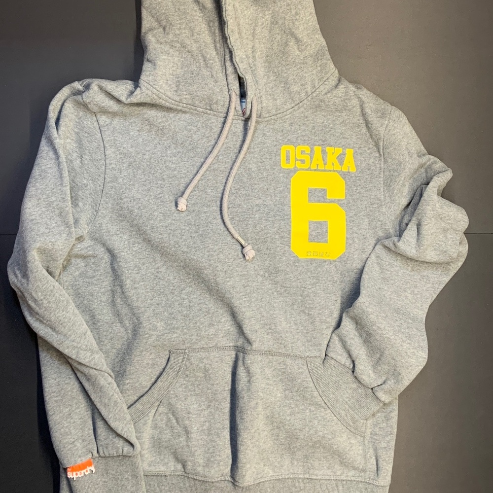 Men's SuperDry Osaka 6 Hoodie in Gray Size XXL MS2DA159
